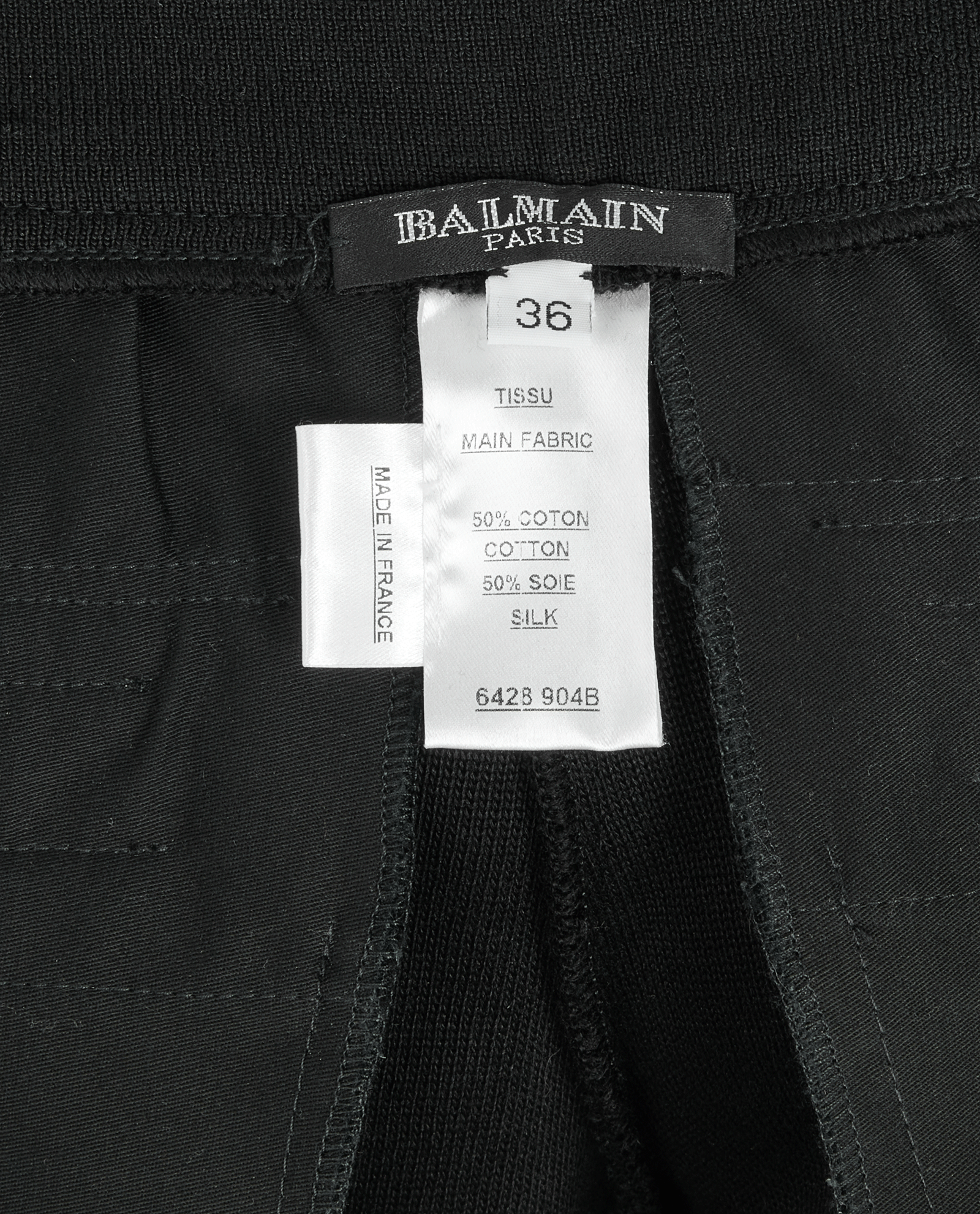 Balmain Flared Trousers, &pound;295, Clothing, Black, Cotton, Other view