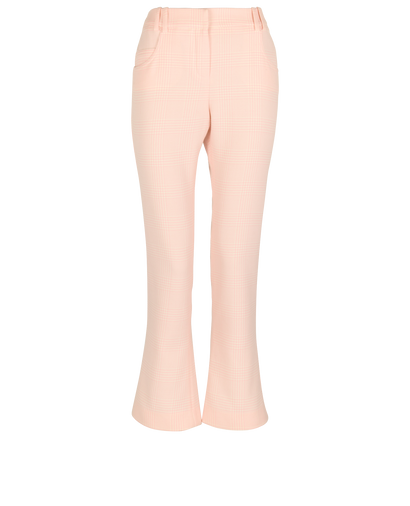 Balmain Plaid Print Trousers, front view