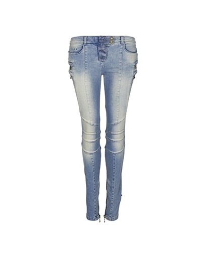 Balmain Zip Jeans, front view