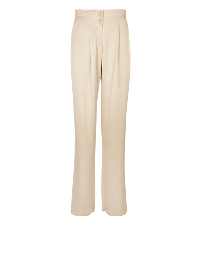 Bottega Veneta Pleated Satin Trousers, front view