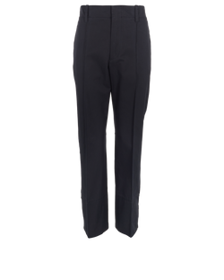 Bottega Veneta Twill Trousers, Cotton, Navy, UK8, 3*