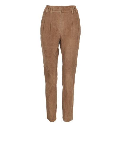 Brunello Cucinelli Suede Trousers, front view
