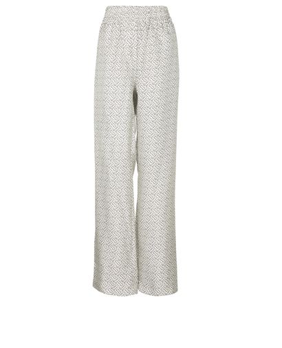 Burberry TB Printed Wide Leg Trousers, front view