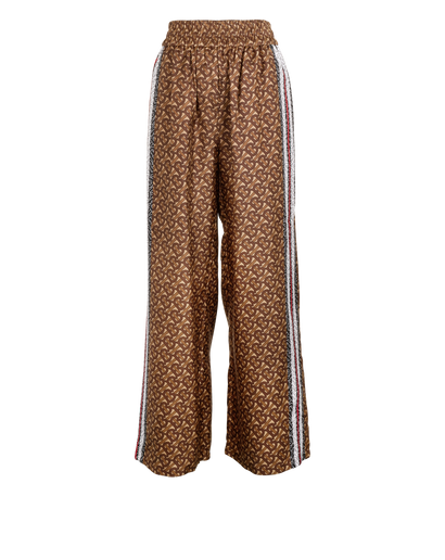 Burberry TB Monogram Trousers, &pound;220, Clothing, Brown, Silk, Front view