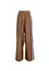 Burberry TB Monogram Trousers, &pound;220, Clothing, Brown, Silk, Front view