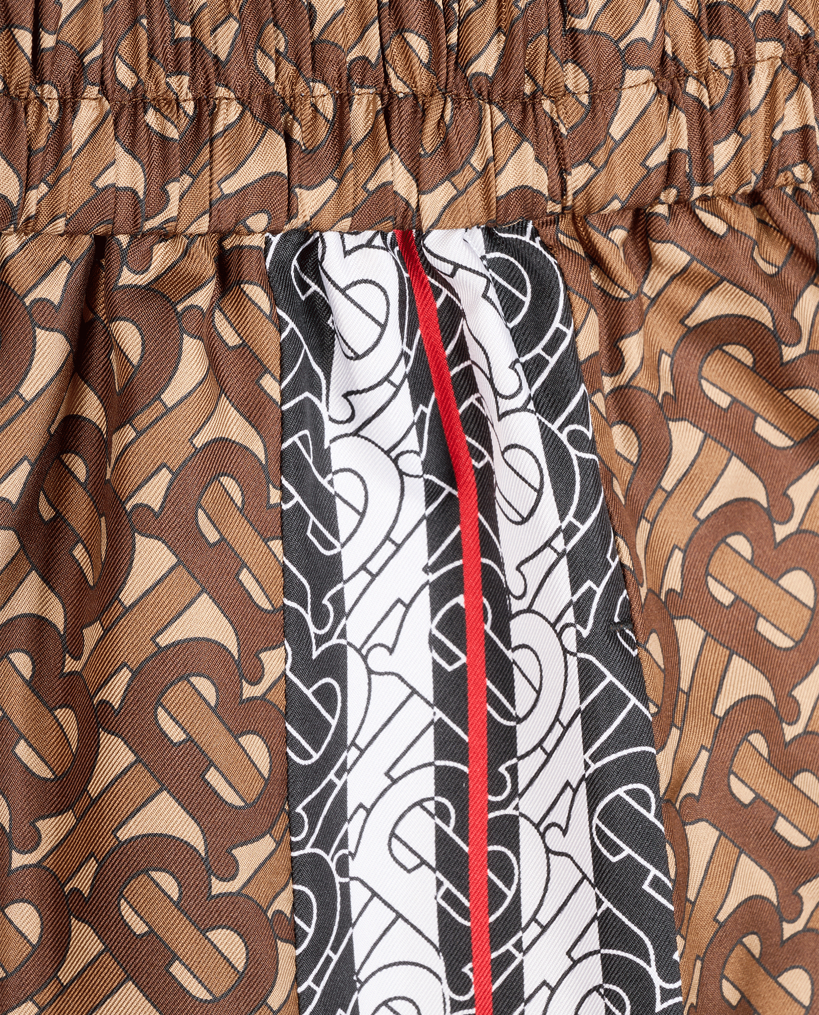 Burberry TB Monogram Trousers, &pound;220, Clothing, Brown, Silk, Other view