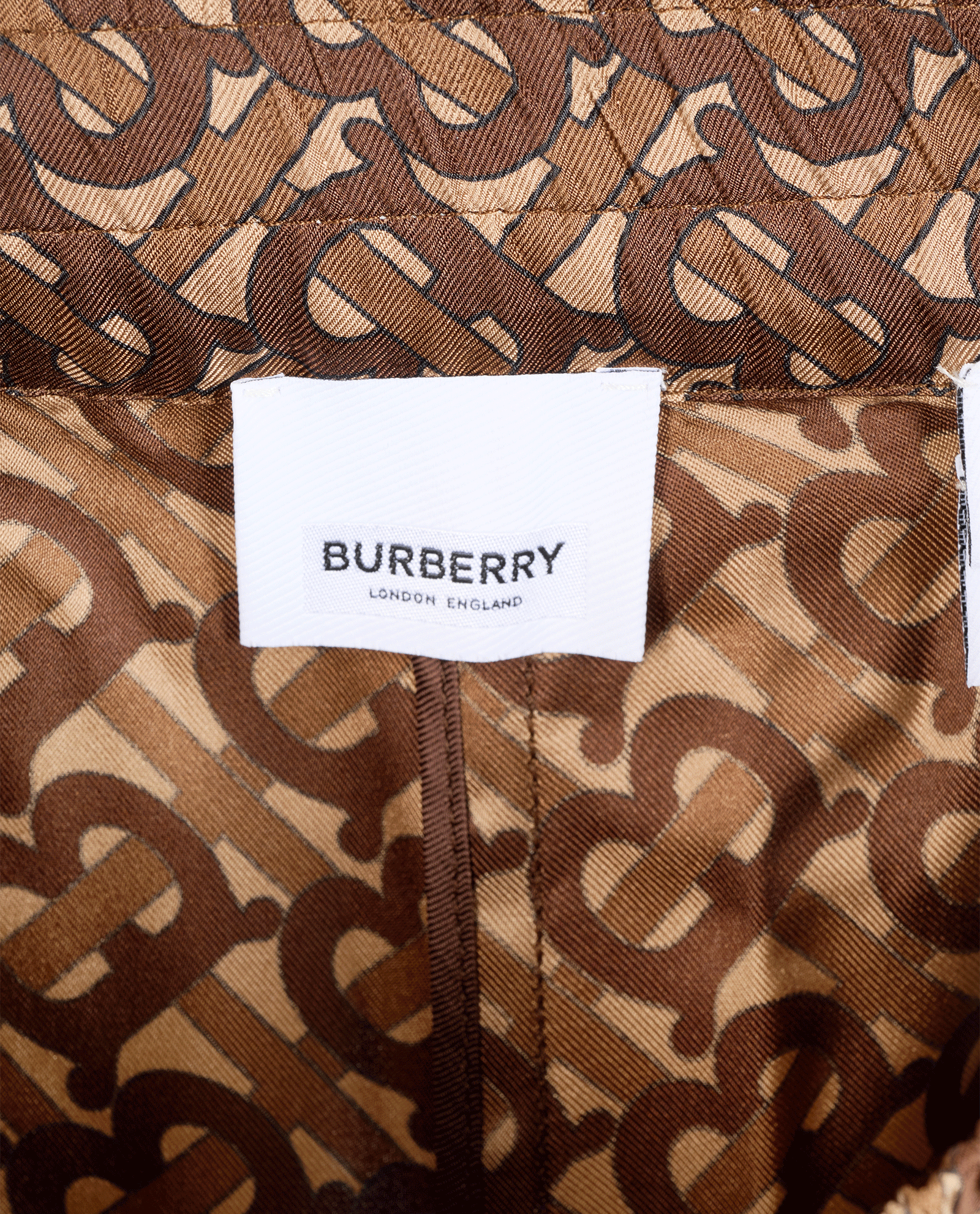 Burberry TB Monogram Trousers, &pound;220, Clothing, Brown, Silk, Other view