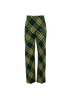 Burberry Giant Check Trousers, &pound;140, Clothing, Green, Wool, Front view