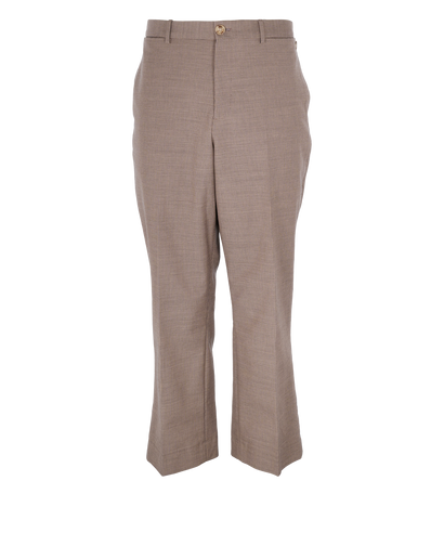 Burberry Check Trousers, &pound;140, Clothing, Brown, Cotton/Wool, Front view