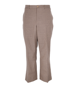 Burberry Check Trousers, Mens, Cotton/Wool, Brown, Sz L, 2*