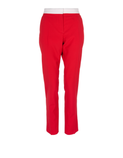 Burberry Trousers, Wool, Red/White, UK6, 3*