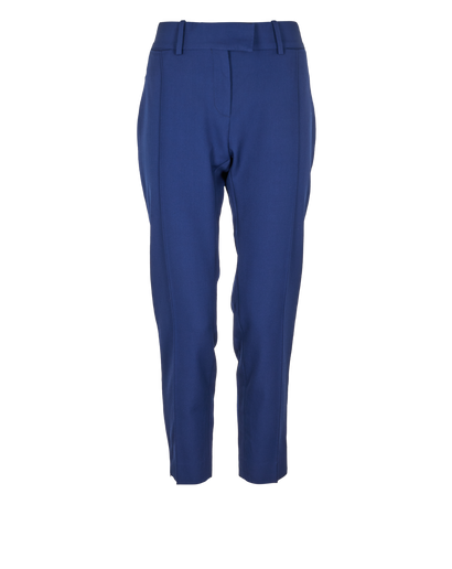 Celine Cropped Trousers, &pound;110, Clothing, Blue, Wool, Front view