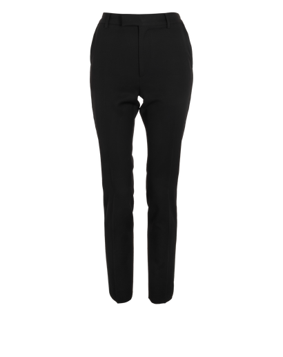 Celine Straight Leg Trousers, &pound;110, Clothing, Black, Wool, Front view