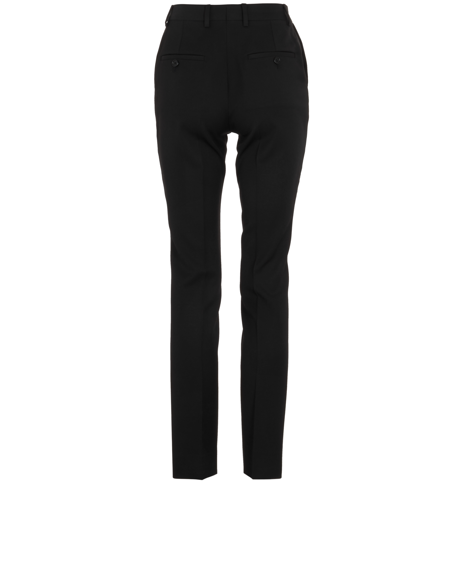 Celine Straight Leg Trousers, &pound;110, Clothing, Black, Wool, Back view
