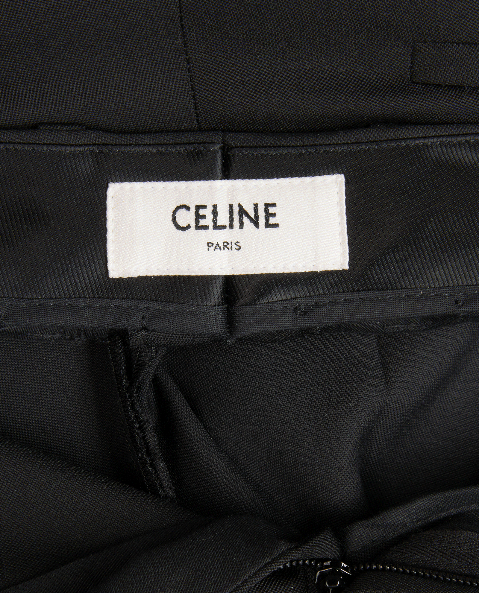 Celine Straight Leg Trousers, &pound;110, Clothing, Black, Wool, Other view
