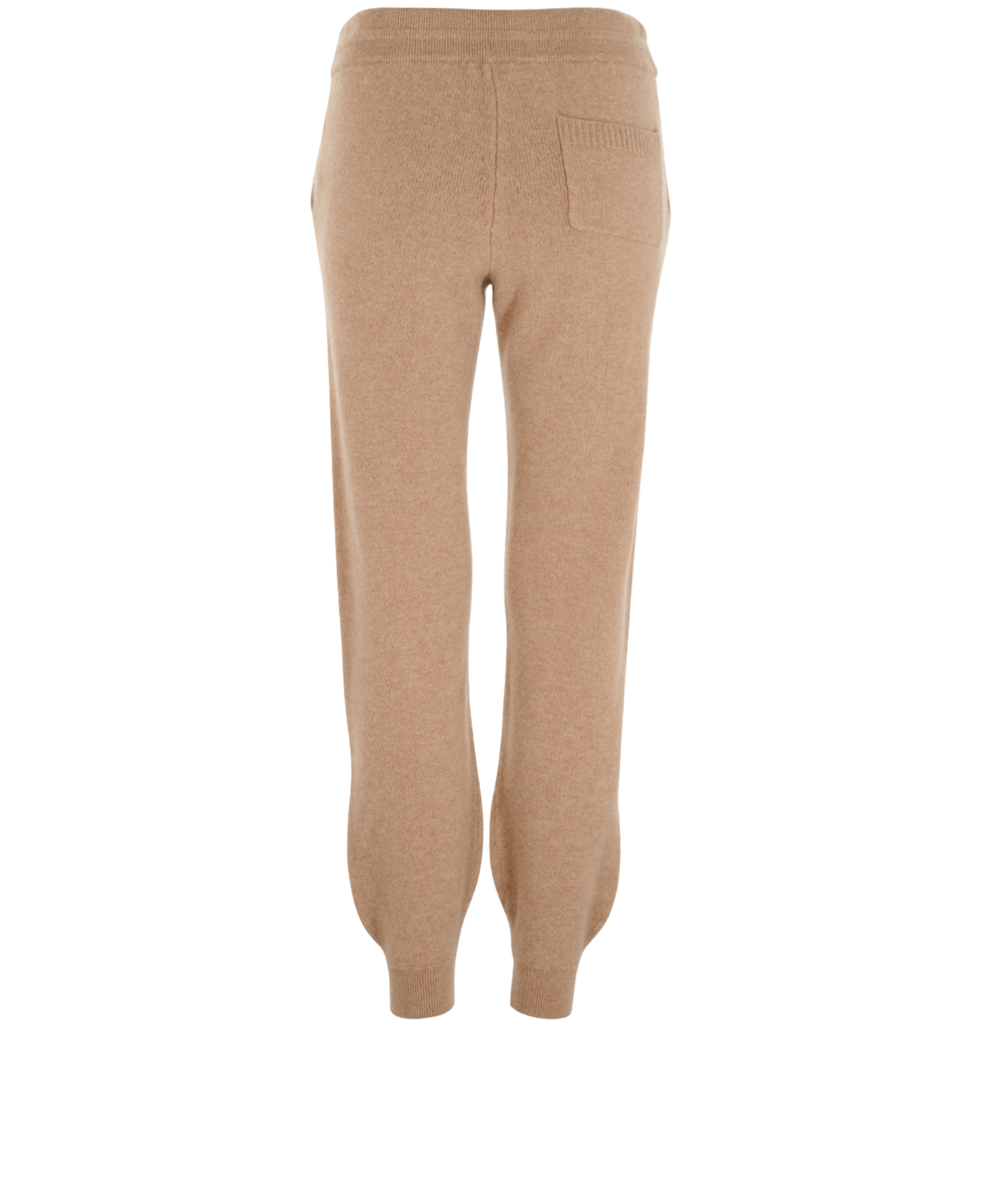 Celine Logo Drawstring Knitted Joggers, &pound;275, Clothing, Beige, Cashmere/Wool, Back view