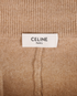 Celine Logo Drawstring Knitted Joggers, &pound;275, Clothing, Beige, Cashmere/Wool, Other view