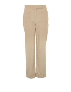 Chanel Vintage Straight Leg Trousers, Cotton, Beige, UK10, 1*