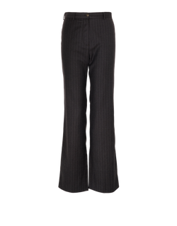 Chanel 04A Striped Trousers, Wool, Brown, UK10, 2*
