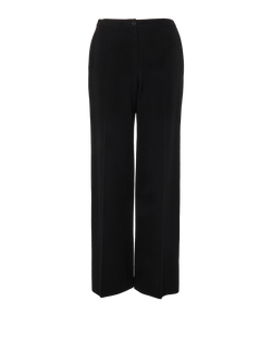 Chanel Vintage Straight Leg Trousers, Wool, Black, UK10, 3*