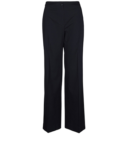 Chanel Wide Leg Trousers, &pound;145, Clothing, Black, Cotton, Front view