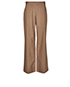Chanel Wide Leg Trousers, &pound;130, Clothing, Brown, Cotton, Front view
