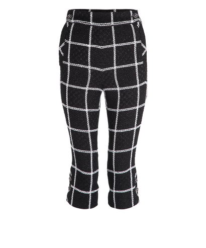 Chanel 20S Tweed Check Trousers, front view