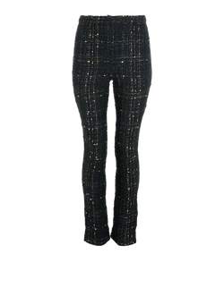 Chanel Tweed Trousers, Wool, Black, UK6, 2*