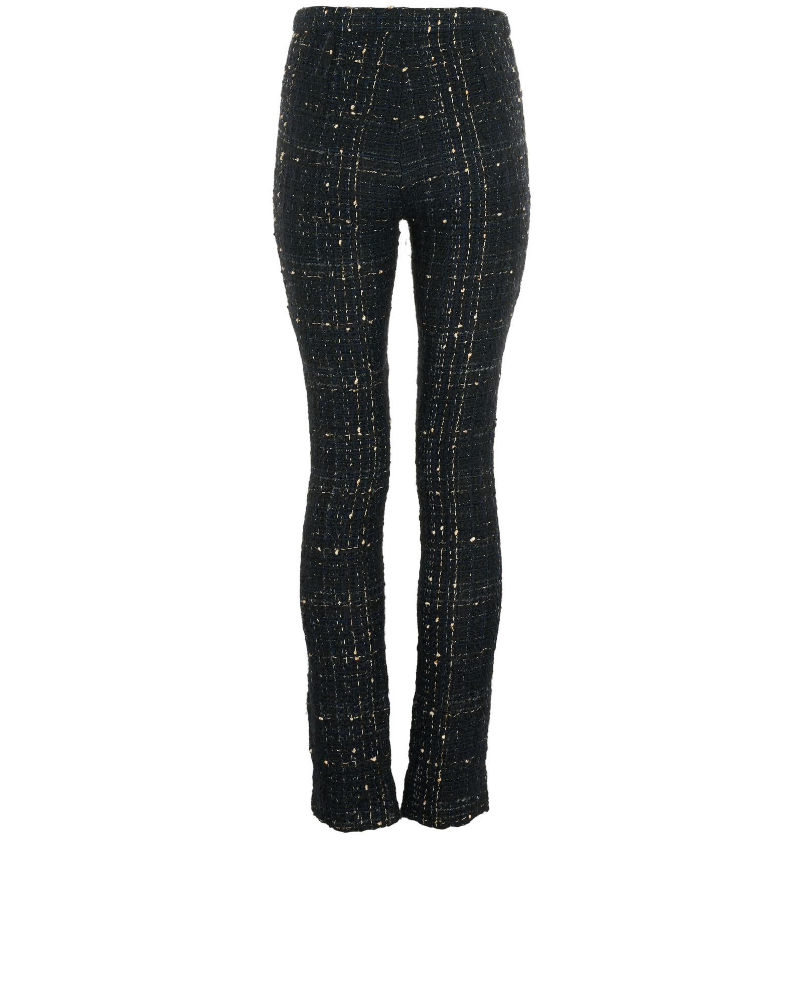 Chanel Tweed Trousers, &pound;320, Clothing, Black, Wool, Back view