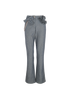 Chanel Denim Camelia Trousers, front view