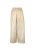 Christian Dior Oblique Wide Leg Trousers, £420, Clothing, Gold, Silk, Front view