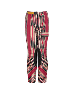 Etro Stripe Trousers, Cotton, Pink Multi, UK 16