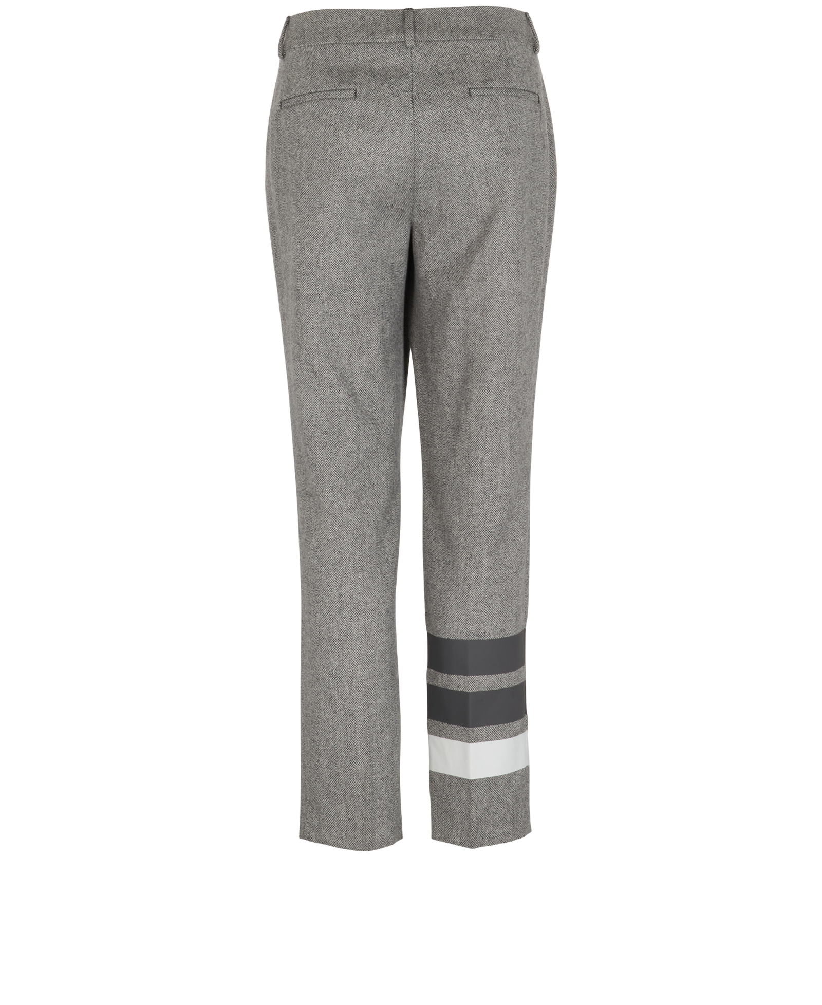 Fendi Straight Leg Trousers, &pound;180, Clothing, Grey, Wool, Back view