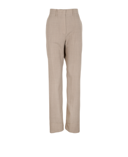 Fendi Straight-Leg Trousers, Wool, Beige UK 10, 2*
