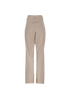 Fendi Straight-Leg Trousers, &pound;180, Clothing, Beige, Wool, Back view