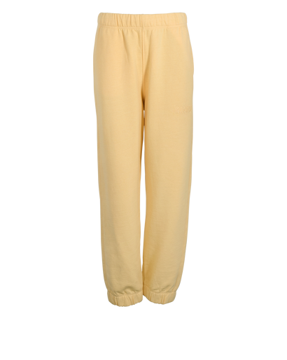Ganni Software Isoli Elasticated Jogger, &pound;50, Clothing, Yellow, Cotton, Front view