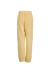 Ganni Software Isoli Elasticated Jogger, &pound;50, Clothing, Yellow, Cotton, Back view
