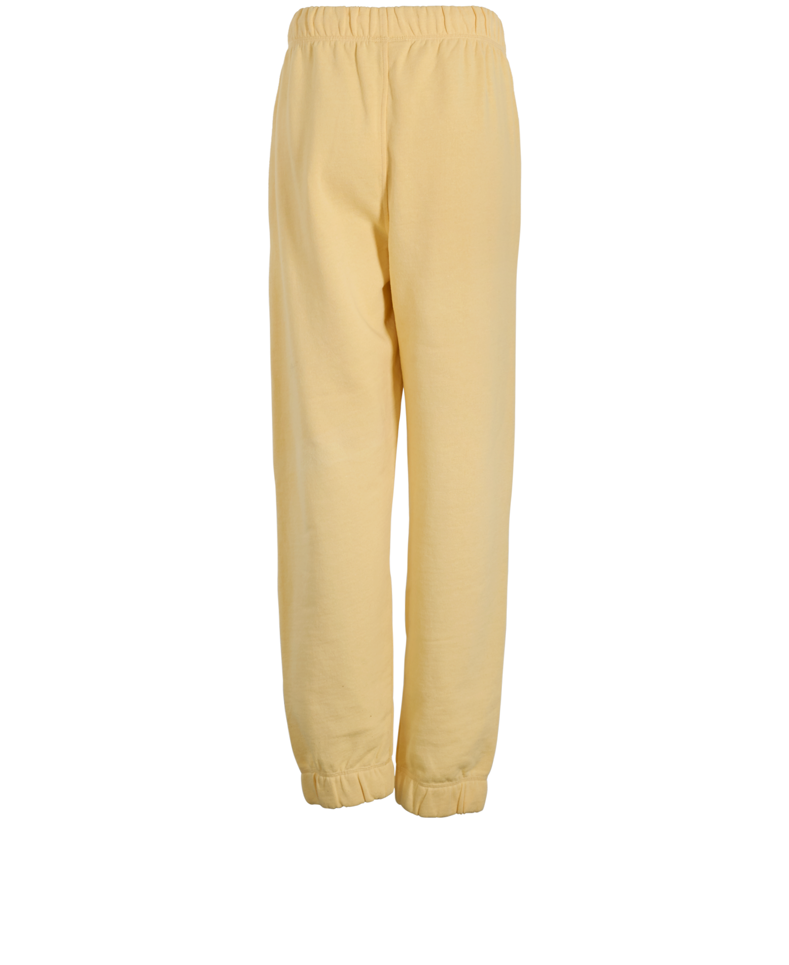 Ganni Software Isoli Elasticated Jogger, &pound;50, Clothing, Yellow, Cotton, Back view