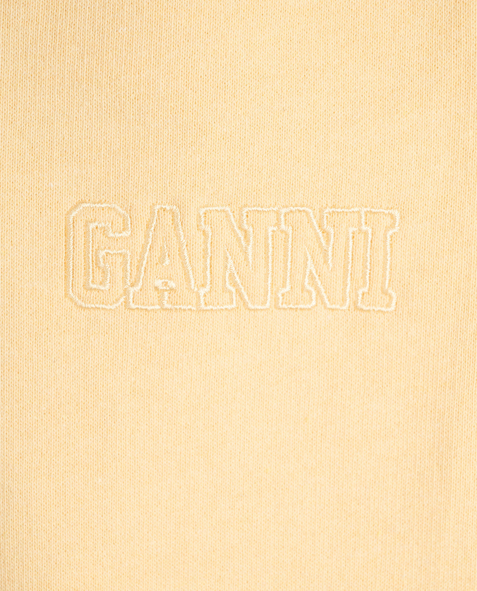 Ganni Software Isoli Elasticated Jogger, &pound;50, Clothing, Yellow, Cotton, Other view