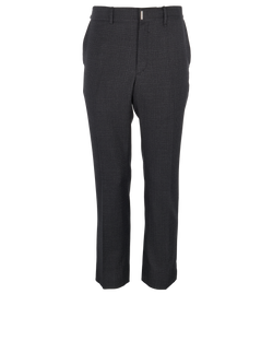 Givenchy Zip Detail Trousers, Mens, Wool, Grey, Sz 2XL, 3*