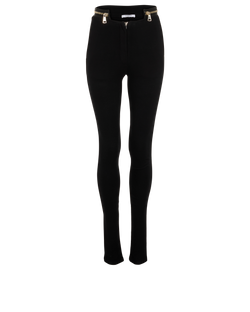 Givenchy Zip Trousers, Viscose, Black, Sz XS, 2*