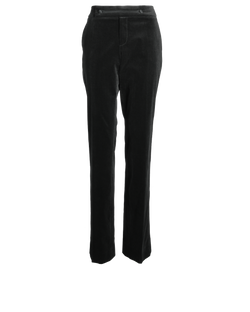Gucci Vintage Velvet Trousers, Cotton, Black, UK14, 2*