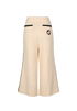 Gucci Cropped Wide Leg Trousers, £250, Clothing, Cream, Wool, Back view