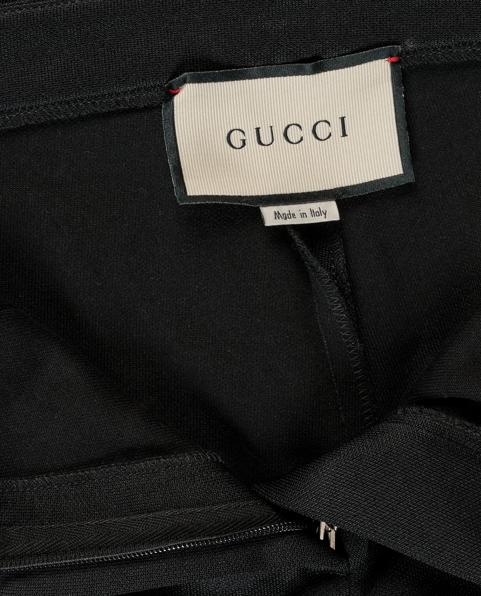 Gucci Stirrup Stripe Leggings, &pound;150, Clothing, Black/Red, Polyester Mix, Other view