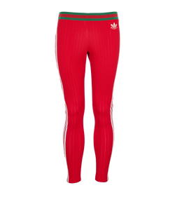 Gucci x Adidas Logo Ribbed Trousers, Mens, Poly/Cotton, Red, Sz S, 3*