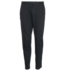 Gucci Logo Embroidered Chino, Mens, Cotton, Black, Sz L, 3*