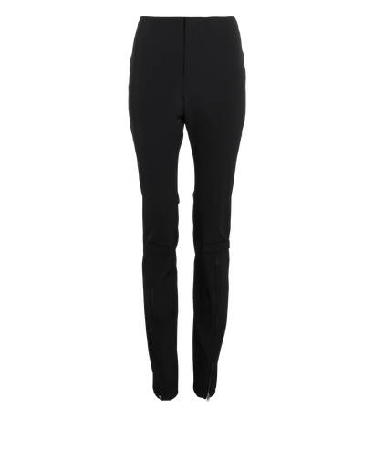 Gucci Zip-Side Stretch Trousers, &pound;110, Clothing, Black, Polyester (Polymer), Front view