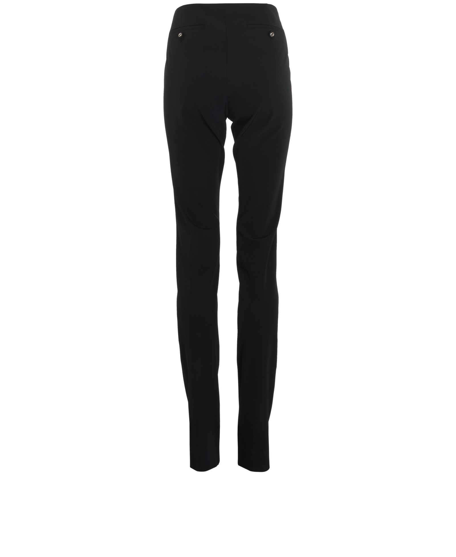 Gucci Zip-Side Stretch Trousers, &pound;110, Clothing, Black, Polyester (Polymer), Back view