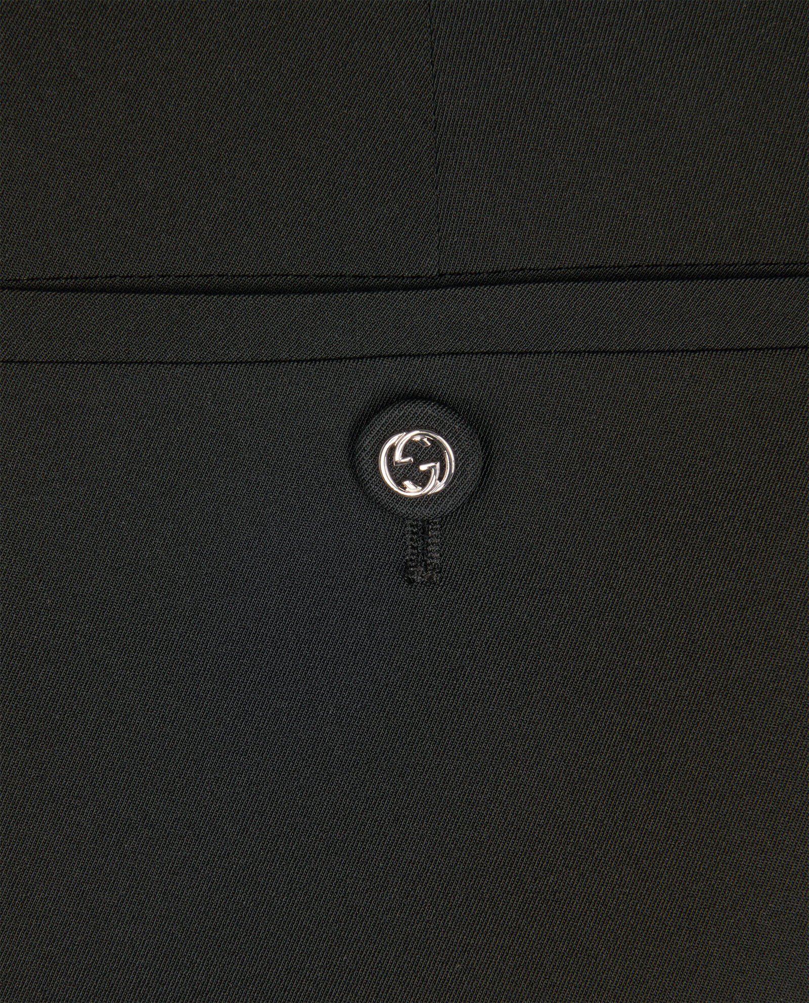 Gucci Zip-Side Stretch Trousers, &pound;110, Clothing, Black, Polyester (Polymer), Other view