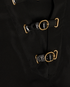Gucci Buckle-Detail Trousers, &pound;180, Clothing, Black, Silk, Other view
